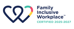 Logo for Family Inclusive Workplace certified 2025-2027