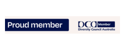 Logo for Proud member of Diversity Council Australia