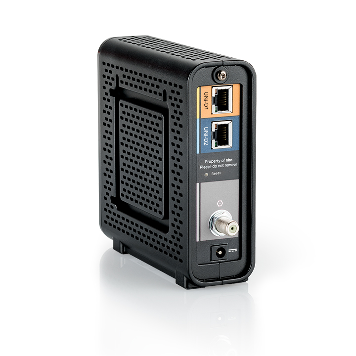 Back of the nbn™ connection box for nbn™ HFC